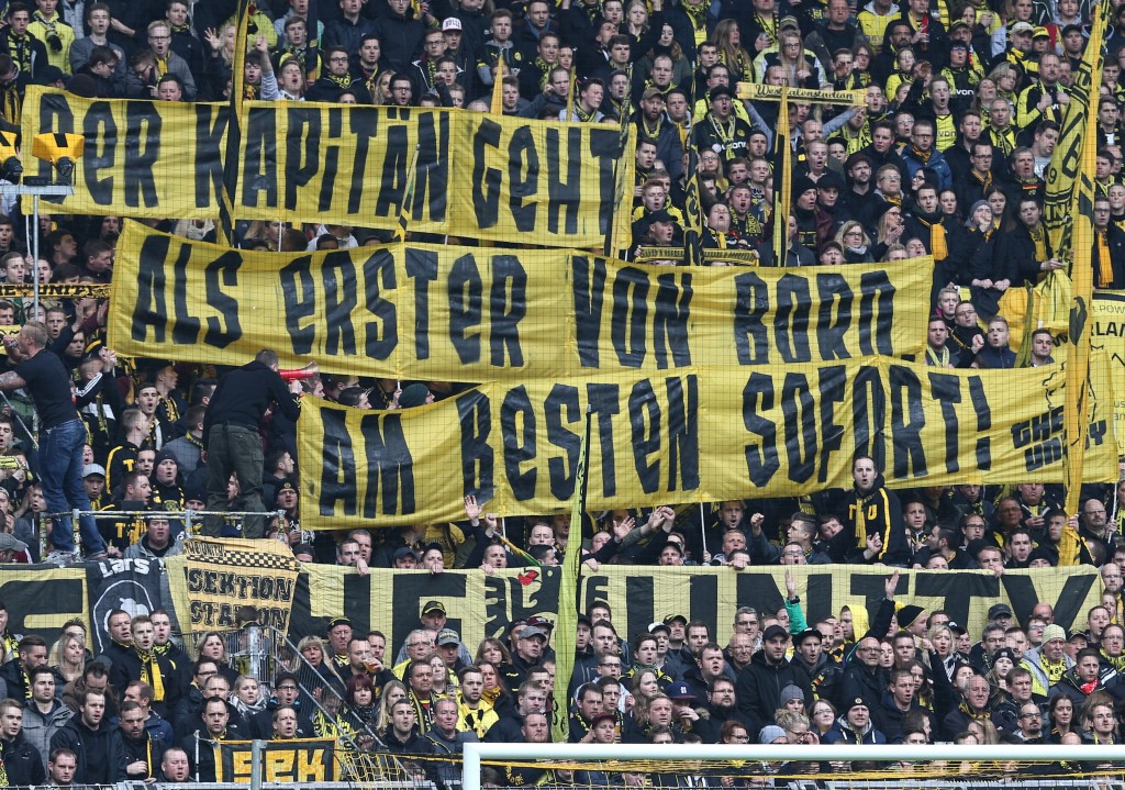Der Tag, nachdem die Dortmunder Südtribüne in recht deutlicher Manier klar gemacht hat...