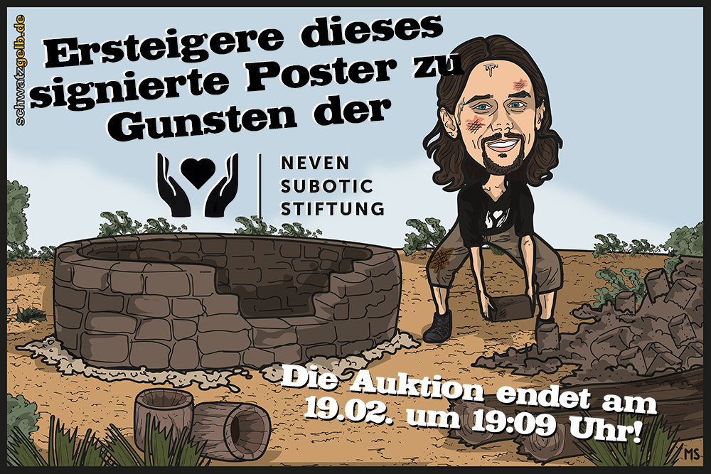 Ersteigere ein von Neven signiertes Poster zu Gunsten der Neven Subotic Stiftung!
