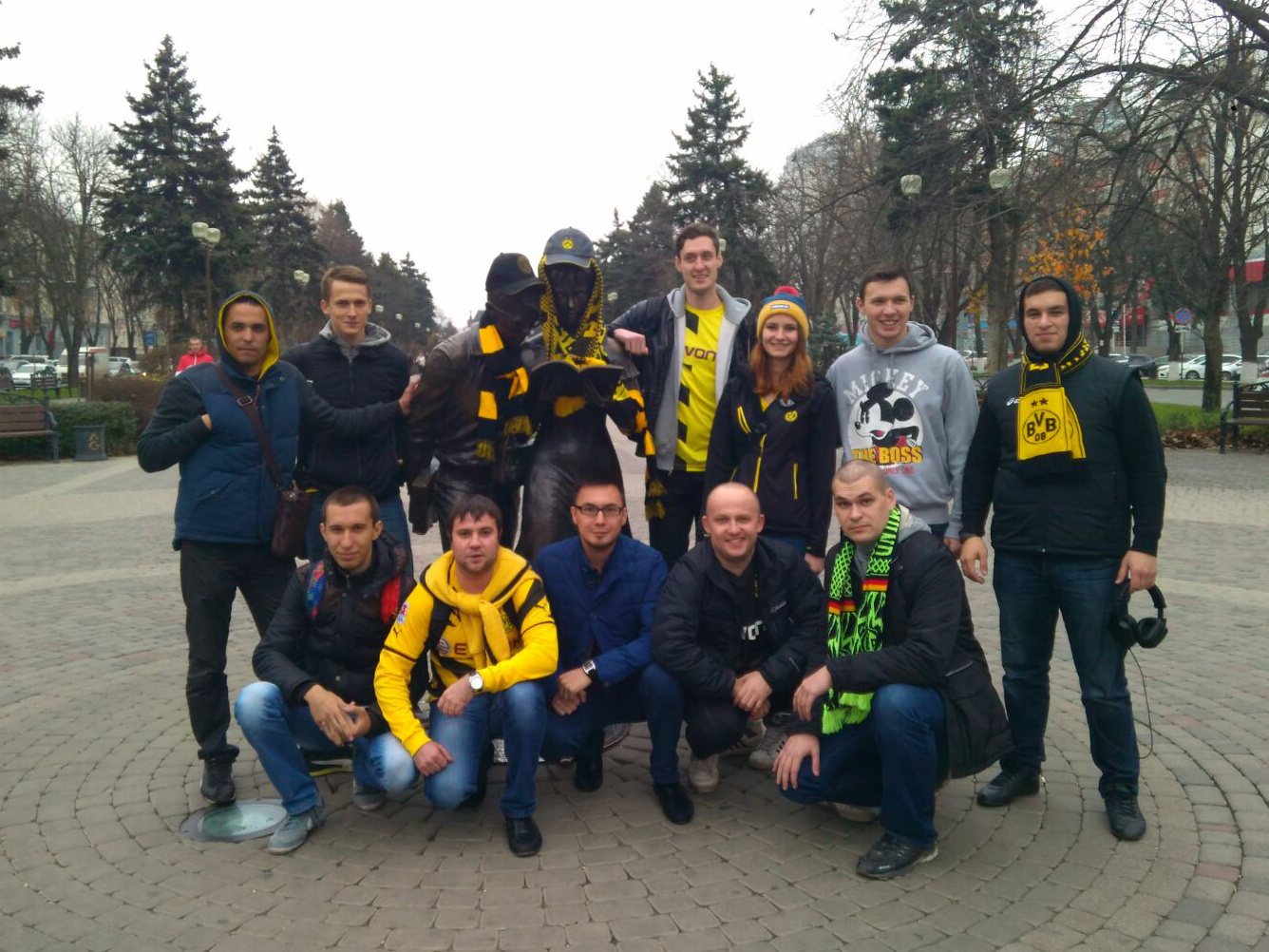 Russische BVB-Fans in Krasnodar
