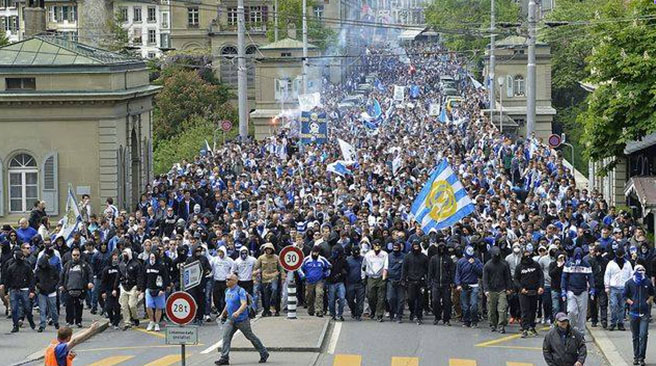 Security in stadiums: Switzerland – fireworks and a „hooligan concordat“