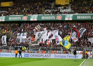 Frankfurt had great away support Frankfurt had great away support