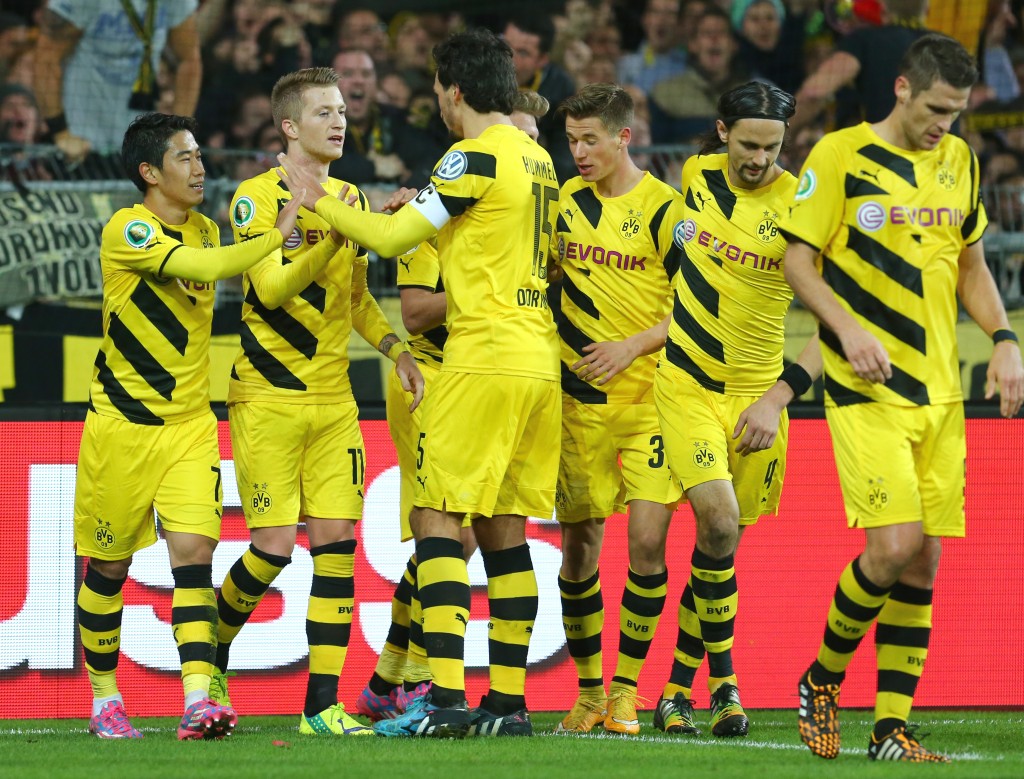 Borussia wearing the Tuesday face
