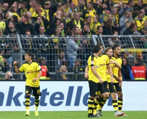 Kagawa zum 2:0 - der Jubel ist groß