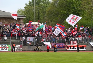 Die Werbetruppe war auch da