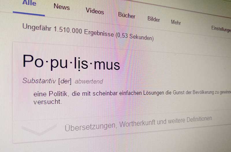 Hochzeit der Populisten