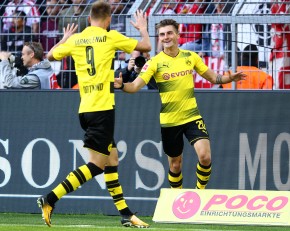 Schwarzgelber Torjubel zum 1:0