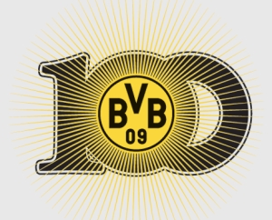 Das BVB-Logo zum 100. Geburtstag