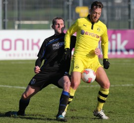 Julian Schieber war für den BVB II am Start