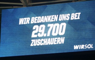 Die Rhein-Neckar-Arena war nicht ausverkauft