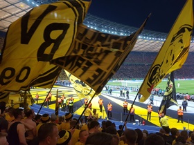 Beim BVB-Anhang überzeugte vor allem der Ultrabereich durch lautstarke Unterstützung